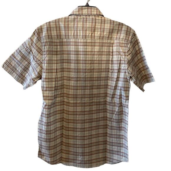 Carhartt cream red gray plaid buttons pockets relaxed fit rugged flex brand new - Picture 2 of 4